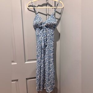 Blue Floral Maxi Dress